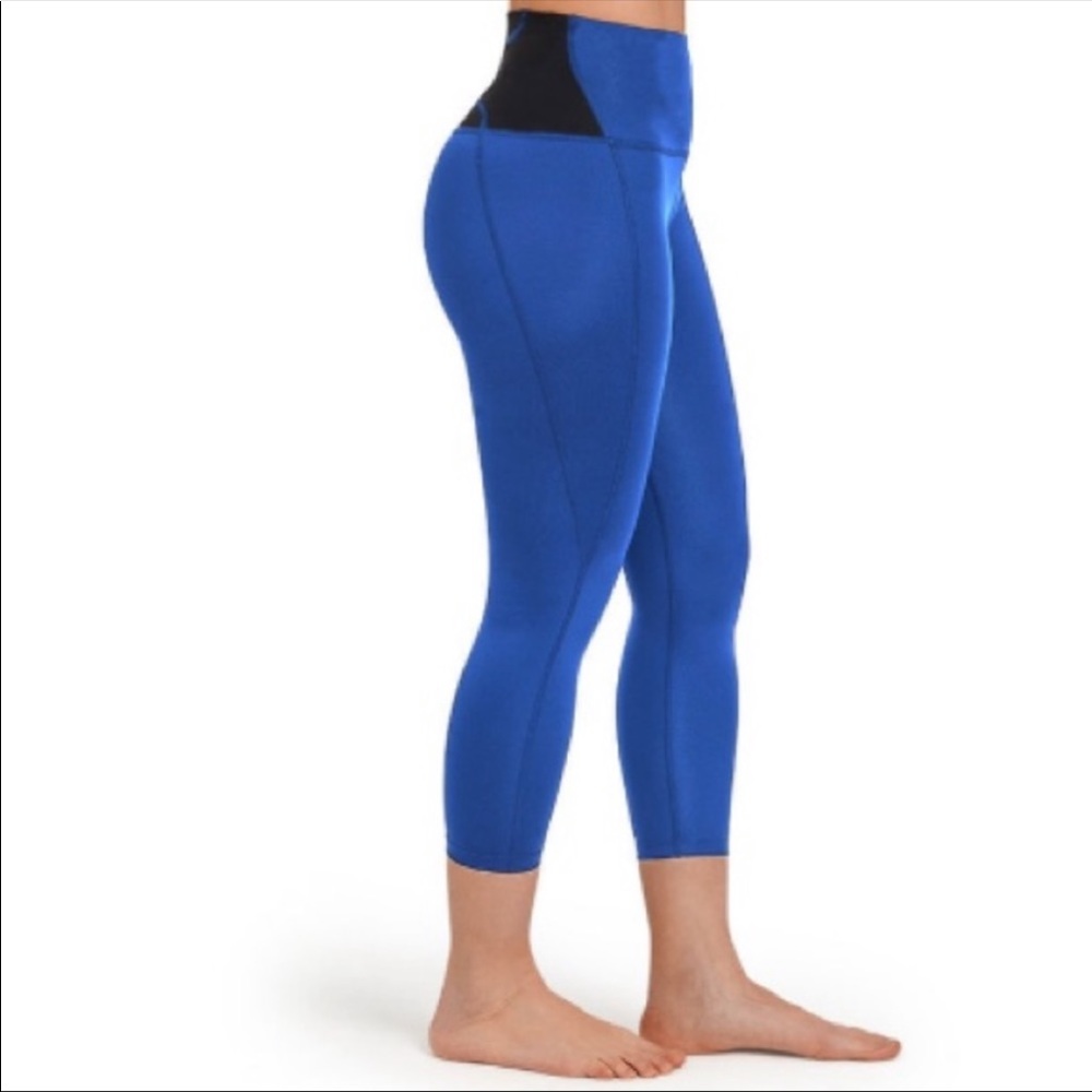 Tommie Copper Women's Pro-Grade Lower Back Support Capri Blue Size XL